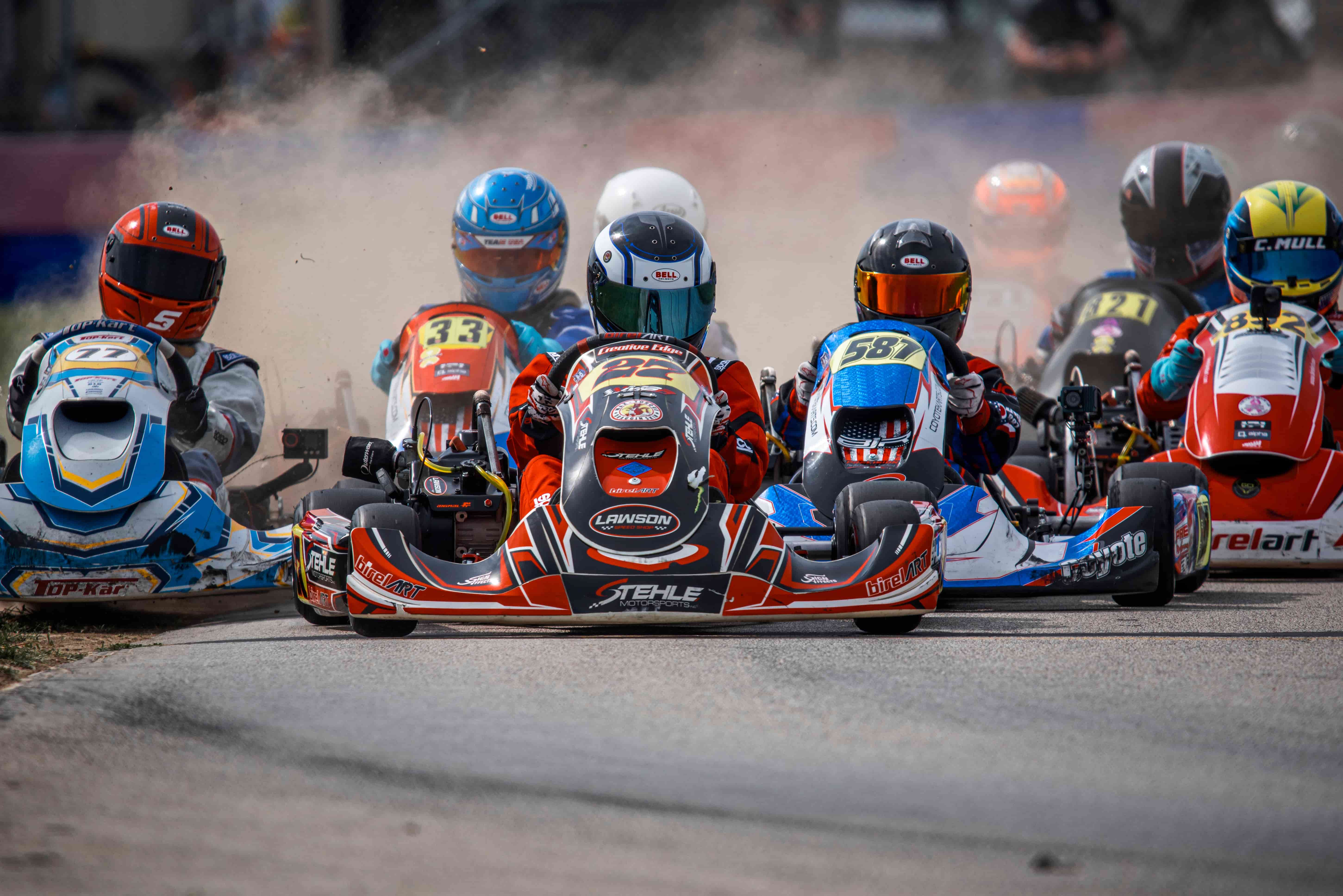 Kart on track