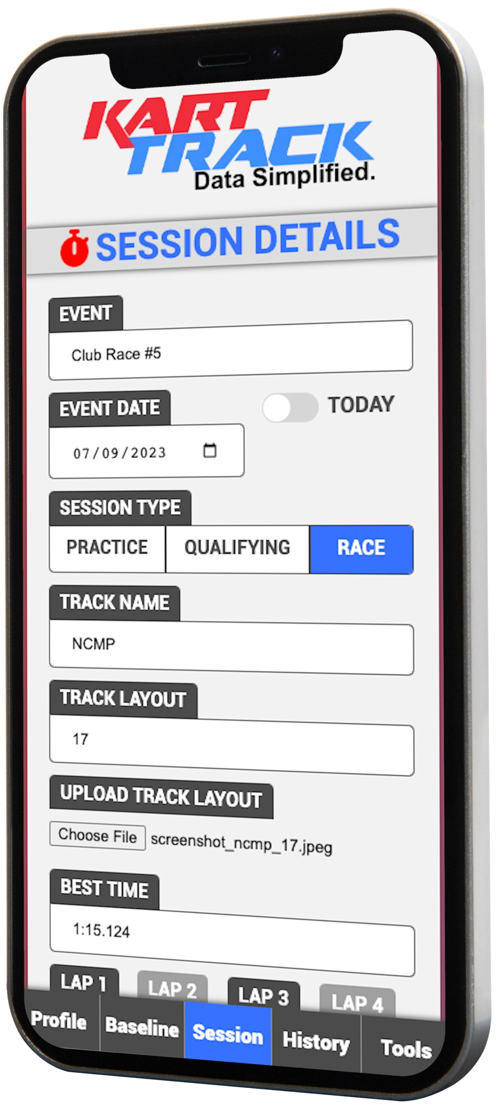 Kart-Track-Phone-Demo